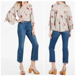 Lucky Brand Duquet Floral Top NWT Size Medium
